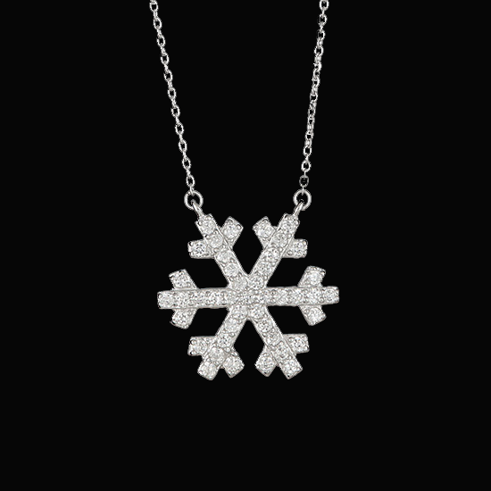 NECKLACE WITH ''SNOWFLAKE'' | NECKLACES :: Angels Diamonds